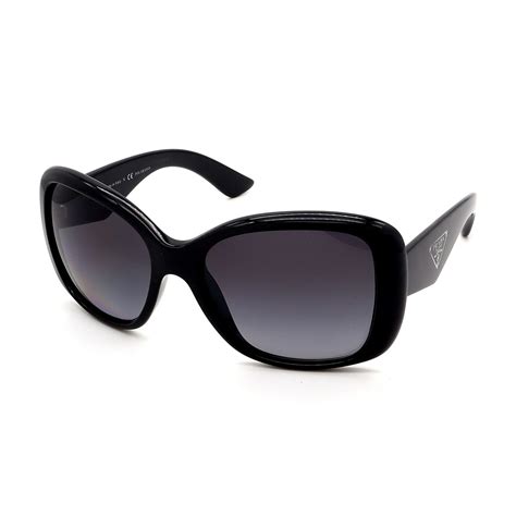 prada women's polarized pr32ps 1ab5w1 57 black butterfly sunglasses|Prada Heritage PR 32PS 1AB5W1 Black Plastic Square .